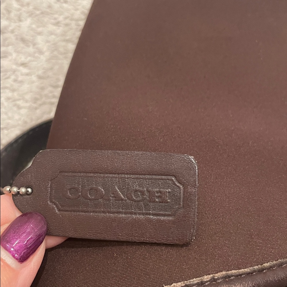 Coach Brown Backpack With Drawstring Closure - image 5